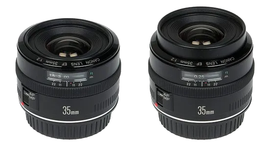 Чистка от пыли Canon EF 35 f/2